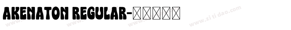 Akenaton Regular字体转换